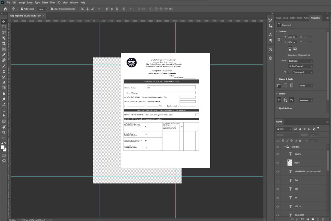 Déclaration de taxe sur la valeur ajoutée en Éthiopie Modèle Word et PDF template Déclaration de taxe sur la valeur ajoutée en Éthiopie Modèle Word et PDF template